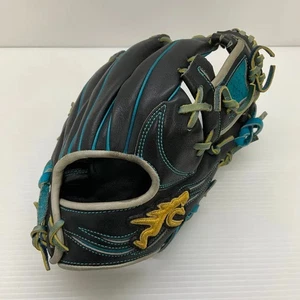 Guanto Studio RYU Guanto da Baseball Mitt Japan Modello Softball Nero Blu Raro USATO - Foto 1 di 24