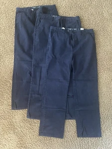 Old Navy boys uniform pants size 18 Plus Lot Of 3 - Picture 1 of 2