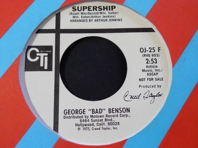 DEMO PROMO SOUL-GEORGE"BAD"BENSON-SUPERSHIP-CTI - Image 1 of 2