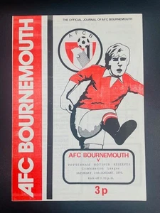 Liga combinada Bournemouth Reserve V Tottenham Hotspur 17-01-1976 1975/76 - Imagen 1 de 1