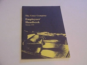 THE UTTER COMPANY EMPLOYEES' HANDBOOK JANUARY 1979 WESTERLY SUN - Bild 1 von 6