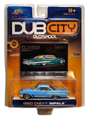 Chevy Impala 1960 Jada Toys Dub City Old Skool Serie 1 Lt Azul escala 1/64 Foto 1 de 2