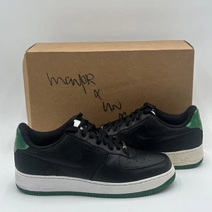 Nike Air Force 1 Premium Hiroshi Black Pine Green 2007 Size 9.5 Used 316892-002 - Picture 1 of 21