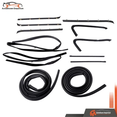 12-Pieces For Chevy GMC Pickup Truck 1973-1980 Durable Weatherstrip Rubber Kit - Изображение 1 из 4
