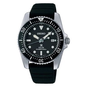 Seiko Watch Prospex Diver Scuba Solar SBDN075 Men s Black Diver s Watch 307 - Picture 1 of 1