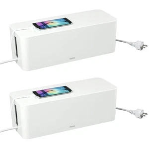 Set 2x Hama Kabelbox Kabelkasten Kabelmanager Ladebox Kabel-Organizer Box TV PC - Bild 1 von 14