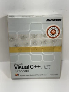 Microsoft Visual C++ .NET Standard 2002 W/ Key See Pictures - Picture 1 of 6