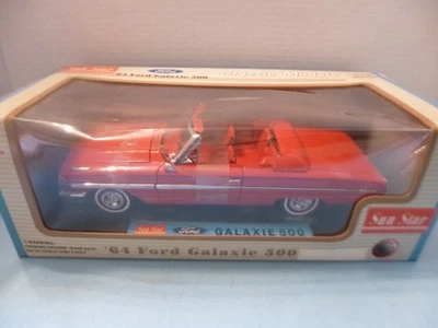 太阳星 1/18 1964 福特 GALAXIE 500 可转换压铸 — 第 1/4 张图片