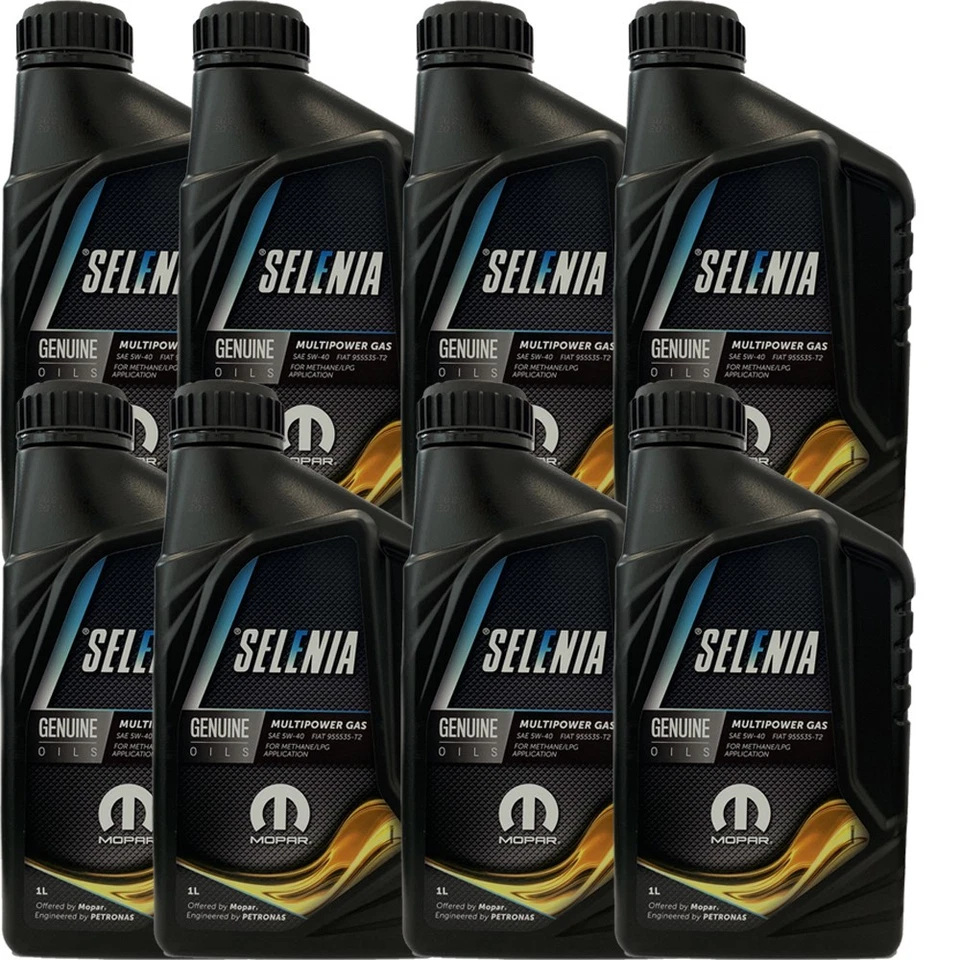 SELENIA Olio Motore Multipower 5W-40 Gas Pure Energy, 8 LT Litri - Immagine 1 di 1