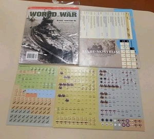 World at War #41 - Mare Nostrum | Magazine & Game {UNPUNCHED_COMPLETE} RARE - Picture 1 of 5