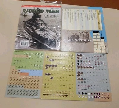 World at War #41 - Mare Nostrum | Magazine & Game {UNPUNCHED_COMPLETE} RARE - Image 1 of 4