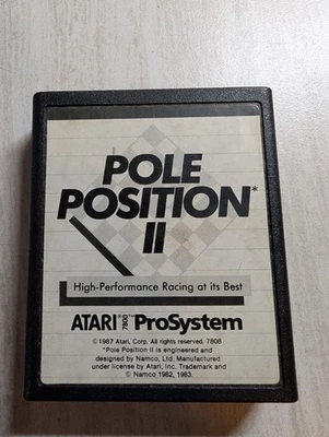 Pole Position II Atari 7800 CART ONLY  - Image 1 of 3