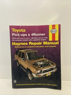 Toyota Pickups 1979-1995 4Runner 1984-1995 Haynes Repair Service Manual Used - Image 1 of 4