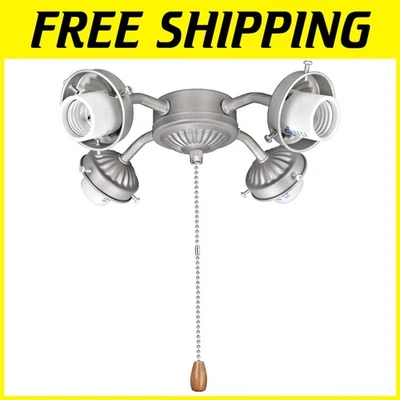 Transitional 4-Light Ceiling Fan Fixture - Image 1 of 4