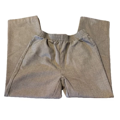 IZOD 男孩浅灰色正装裤子 6 码常规弹性腰围 — 第 1/4 张图片