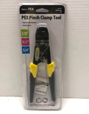 Pex-B Pinch Clamp Tool 1-Hand Apollo 3/8" 1/2" and 3/4" 69PTKG1096 - NIOB - Image 1 of 4