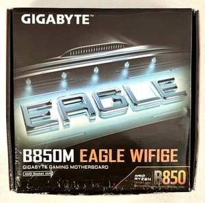 GIGABYTE B850M EAGLE WIFI6E AMD AM5 RYZEN 7000/8000/9000 DDR5 mATX Motherboard - Picture 1 of 11