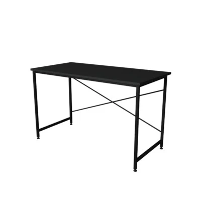 Scrivania Stile Industrial Ferro E Legno 120x60x73 Adam Antracite - Immagine 1 di 4