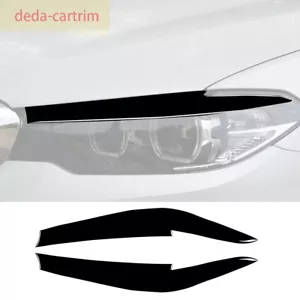 Piano Black Scheinwerfer Augenlider Augenbrauenblende für BMW 5er G30 G38 530i 2018-23 - Bild 1 von 5