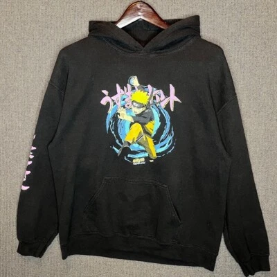 Толстовка с капюшоном мужская Naruto Shippuden большой черный пуловер Naruto Rasengan аниме мультфильм - Изображение 1 из 4