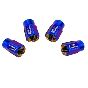 Titanium Tyre Valve Dust Caps Car Tire Valve Caps Tyre Valve Stem Cover 4PCS - Picture 1 of 18