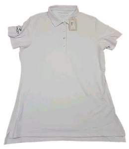 Peter Millar Summer Comfort Golf Shirt NEW NWT WOMEN'S L WHITE LE0EK10S RET.$95 - Picture 1 of 18