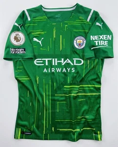 2021/22 Puma Manchester City Ederson Match Issue GK Jersey - Picture 1 of 2