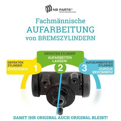 Traitement Cylindres de Frein Roue 25,4mm Mercedes-Benz L1500 A Armée Allemande - Photo 1/4