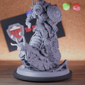Tortle Snail Rider Miniature Beast Monster Dungeons and Dragons Mini DnD 5e - Picture 1 of 8