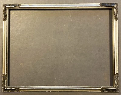 Marco grande vintage de la Secesión de Viena negro y plata 13 x 17 ca 1910 Foto 1 de 3