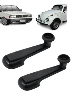 Window Crank Handle Black Bug Thing Beetle Karmann Ghia Bus Type 3 - Set of 2 - Picture 1 of 11