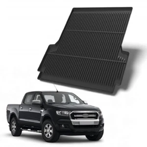 FODERA TAPPETINO LETTO CARICO PICKUP GOMMA RESISTENTE PER FORD RANGER 2017+ NERO - Foto 1 di 9