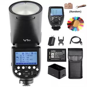Godox V1-C 2.4G Camera Flash Speedlight Round Head + XPro-C Trigger for Canon - Picture 1 of 12