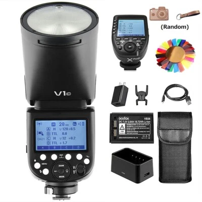 Godox V1-C 2.4G Camera Flash Speedlight Round Head + XPro-C Trigger for Canon - Image 1 of 4