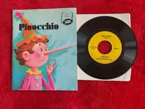 Pinocchio Buch und Schallplatten Set Vintage 1970 seltener Fund - Bild 1 von 2