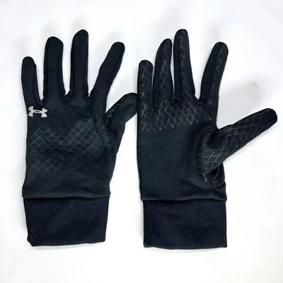 Легкие перчатки Under Armour черные удобные для захвата размер Med женские эластичные полиэстер - Изображение 1 из 4