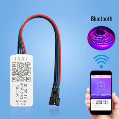 Bluetooth SP110E Controller App Control 1024 Pixels For WS2812B WS2811 LED Strip - Image 1 of 4