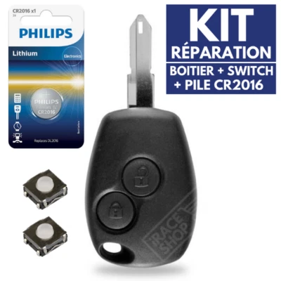 Coque de Télécommande Clé pour Plip RENAULT Clio 3 Modus Master Twingo Kangoo