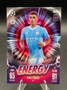 Energy Phil Foden Match Attax Extra 2023/2024 Manchester City 23/24 # 271 - Imagen 1 de 7