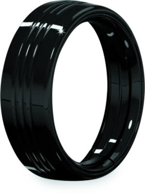 Anillo de ajuste de faros Kuryakyn de 7 pulgadas negro brillante | P/N 7276 Foto 1 de 4