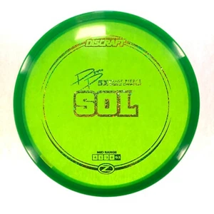 DISC GOLF DISCRAFT Z SOL UNDERSTABLE MIDRANGE 155-159g GREEN W/ SPARKLE FOIL - Picture 1 of 1
