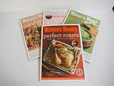 Australian Womens Weekly Roast Four Ingredients Mince Pizza Cookbooks x 4 Food - Image 1 of 4