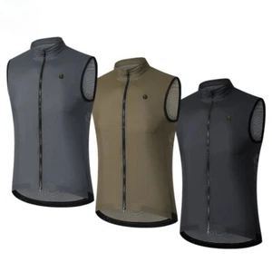 New Vest Jacket Men Jerseys Portable Storage Windproof Cycling Sleeveless Jersey - Picture 1 of 27