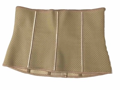 EESIM 紧身胸衣 腰部塑身修剪器 女式 XL 棕褐色 粉色 钩眼闭合 — 第 1/4 张图片