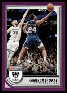 2022-23 Hoops #14 Cameron Thomas Purple Brooklyn Nets - Picture 1 of 2