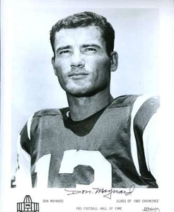 Don Maynard Jets Signed Jsa Cert Sticker 8x10 Photo Authenticated Autograph - Picture 1 of 1