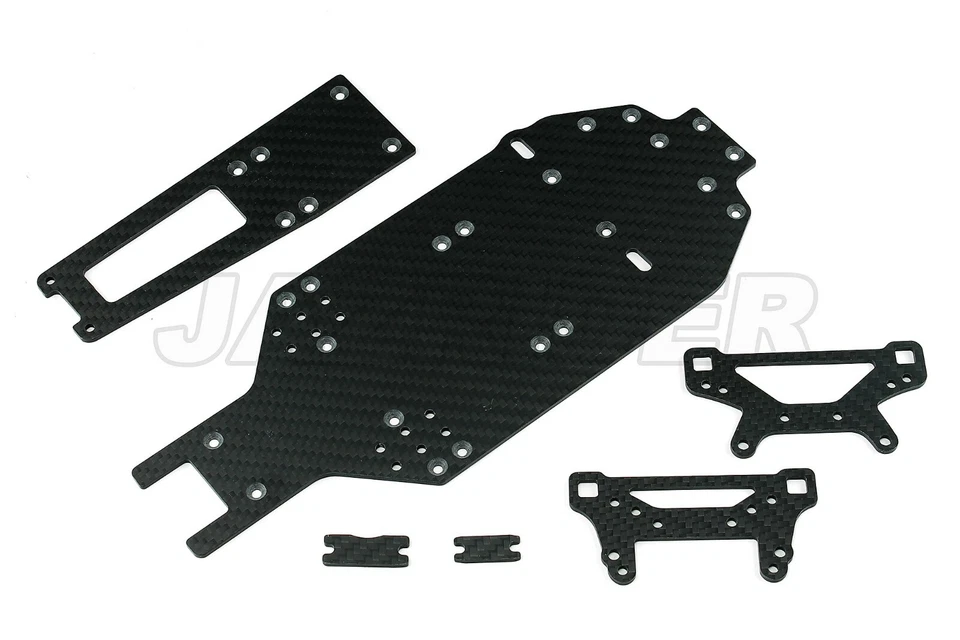 Jazrider Carbon Upgrade Conversion Kit Set For Tamiya TA02/TA02SW RC Car Parts - Image 1 of 1