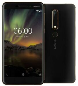 Nokia 6.1 BLACK 32GB +UNLOCKED+ 4G ANDROID 5.5" SIM FREE NFC Smartphone B+