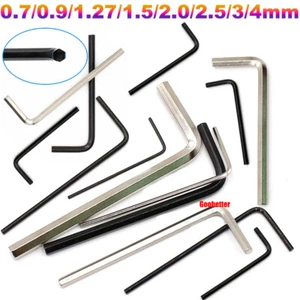 0.7/0.9/1.27/1.5/2.0/2.5/3/4mm Allen Keys Hex Wrenches Hexagonal Spanners L-Key - Picture 1 of 17