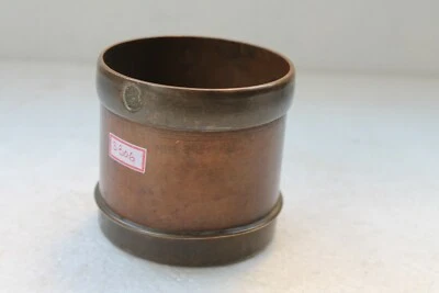 Olla medidora de grano de cobre de latón artesanal de colección 1/2 vidente coleccionable NH3306 Foto 1 de 4